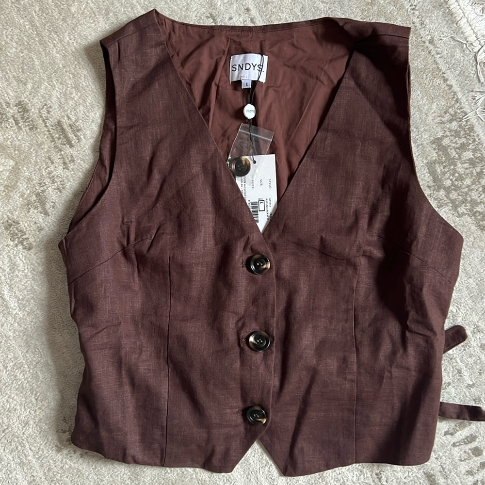 SNDYS. allegra linen vest